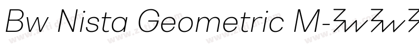 Bw Nista Geometric M字体转换 Bw Nista Geometric M字体转换